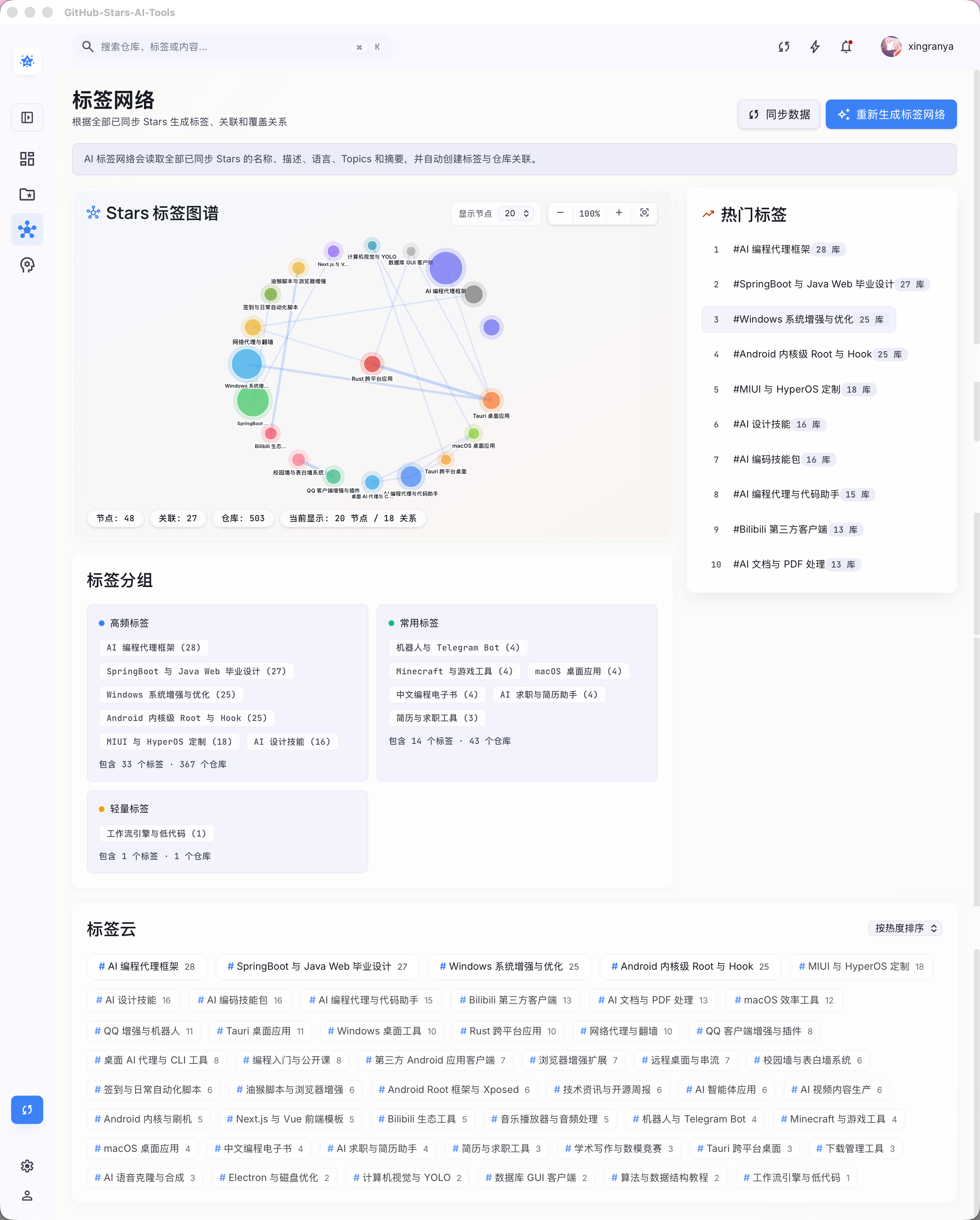 AI 标签网络